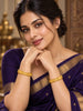 Gold Plated Festive Coin & Square Bangle Set