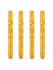 Gold Plated Festive Leaf Bangle Set