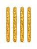 Gold Plated Festive Leaf Design Bangle Set