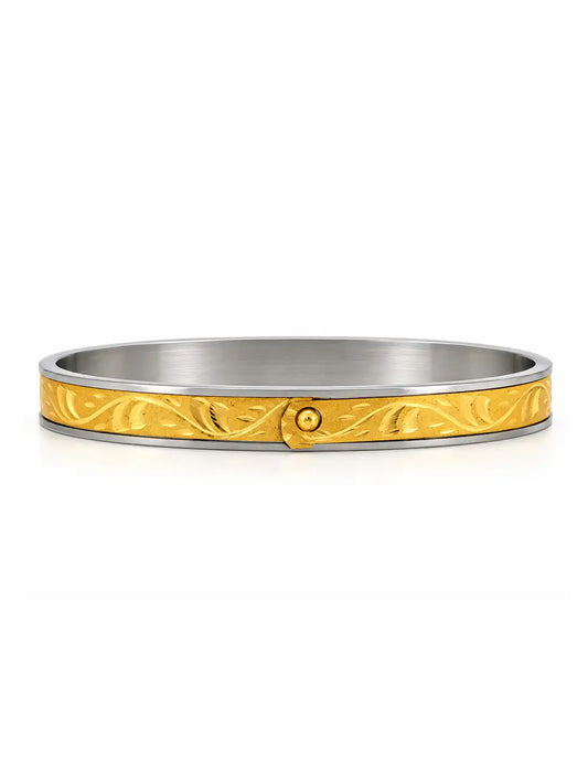 Gold Plated Festive Flex Single Bangle