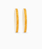 Gold Plated Floral White Pola Bangle Set