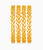 Gold Plated Festive Zigzag Wave Bangle Set