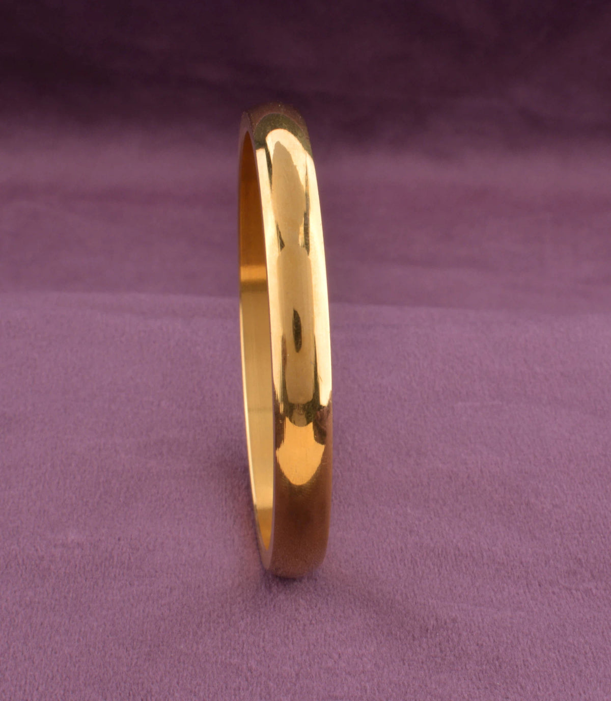 Gold Plated Everyday Polished Single Bangle