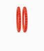 Gold Plated Festive Red Spiral Pola Bangle Set