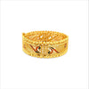 Gold Plated Traditional Enamel Kada Bangle DCC267MYBL