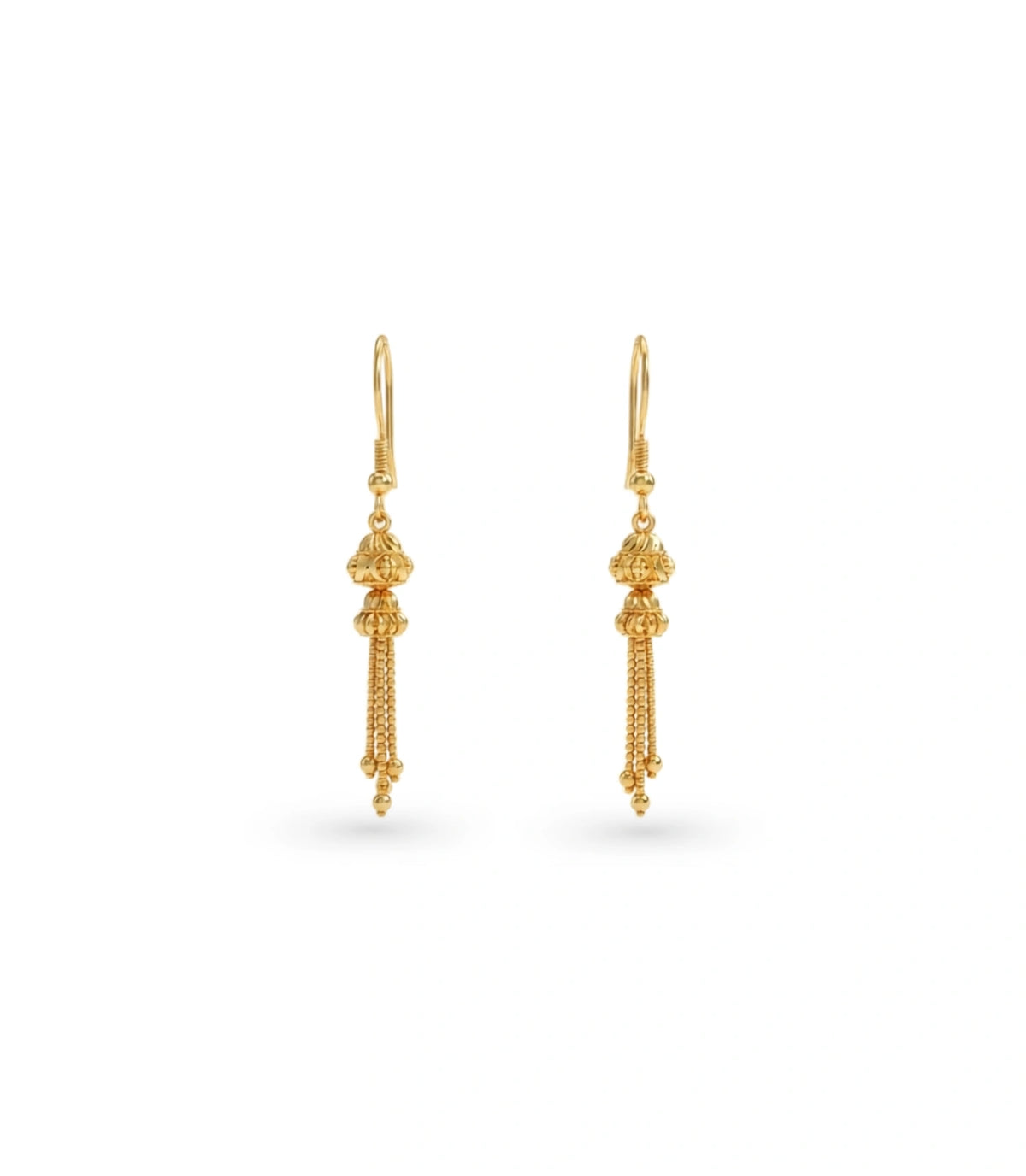 Gold Plated Hook Dangler Earrings