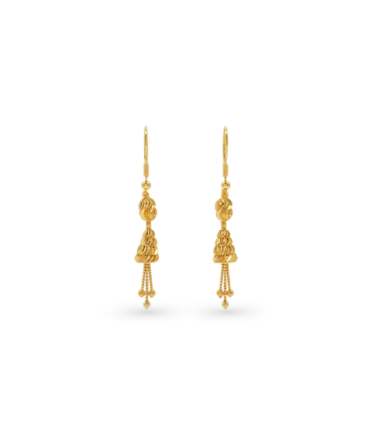 Gold Plated Evergreen Dangler Earrings