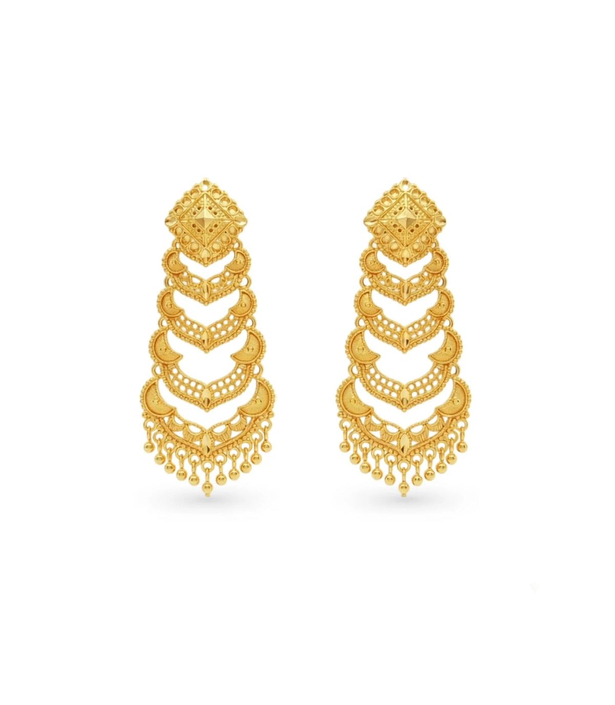 Gold Plated Traditional Dangler Earrings