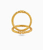 Gold Plated Wedding Floral Leaf Kada
