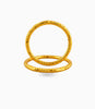 Gold Plated Wedding Diamond Cut Kada