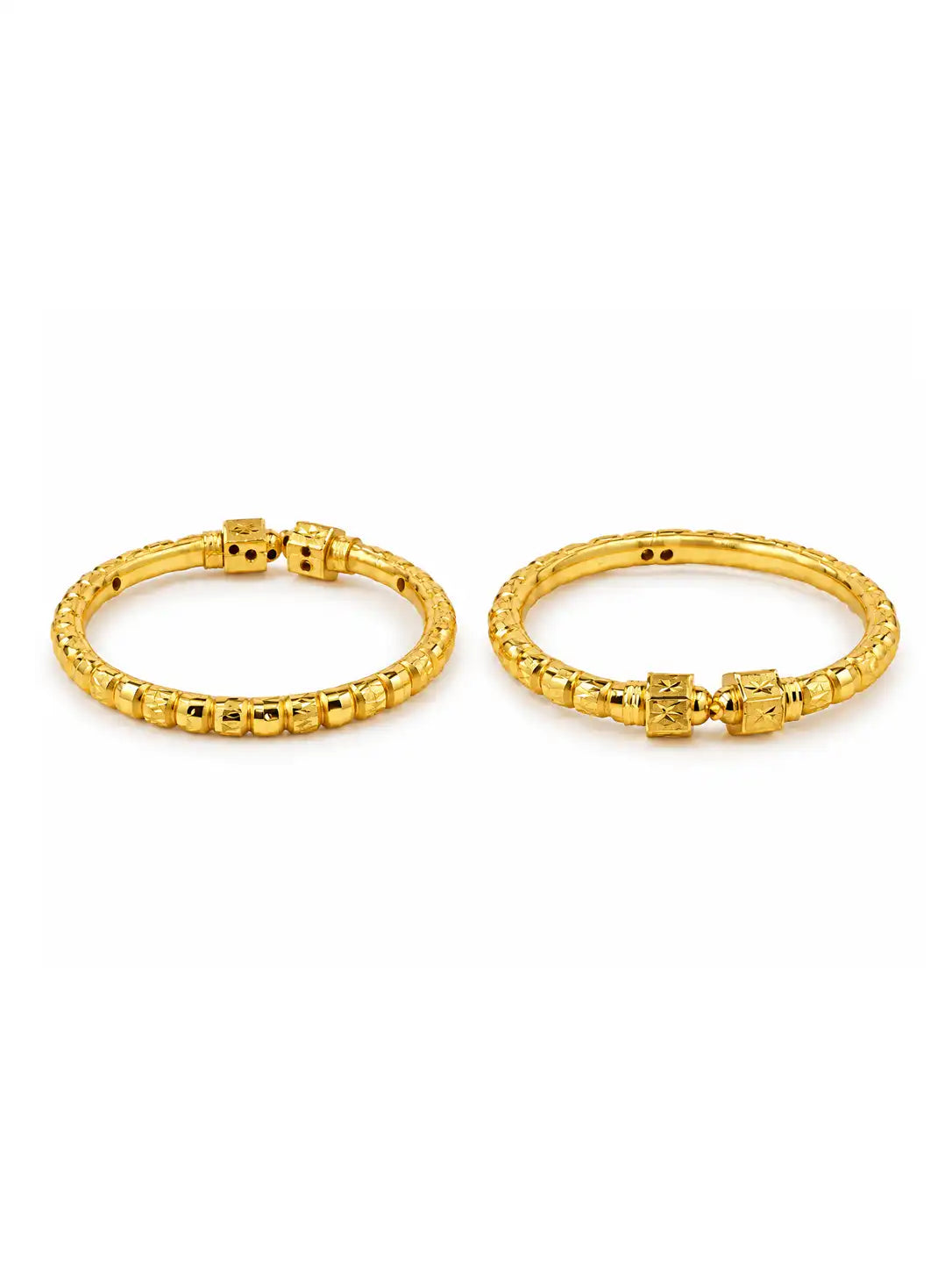 Gold Plated Wedding Cube Kada Kada