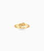 Gold Plated Dual Marquise Wave Finger Ring