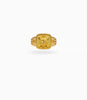 Gold Plated Festive Square Star Finger Ring Men