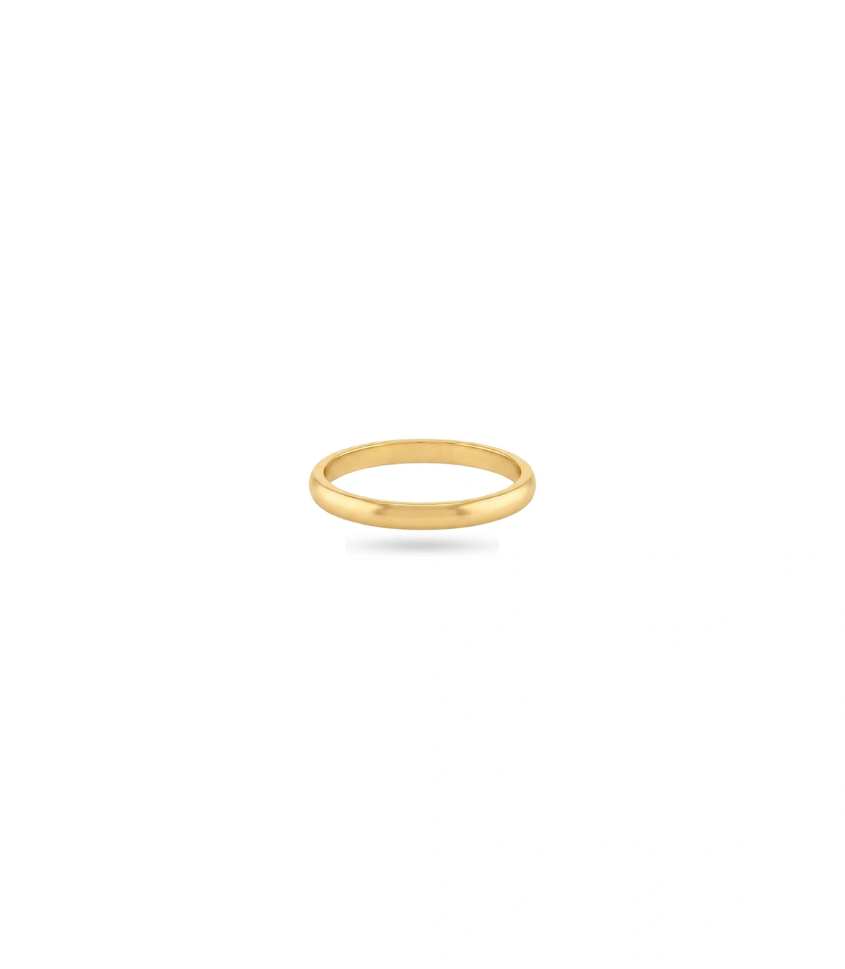 Gold Plated Everyday Plain Glossy Finger Ring