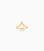 Gold Plated Party No Stone Chevron Finger Ring