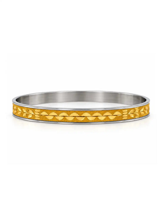 Gold Plated Elegant Heritage Single Bangle
