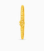 Gold Plated Floral Radiance Single Bangle