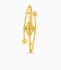 Gold Plated Floral Blossom Single Bangle