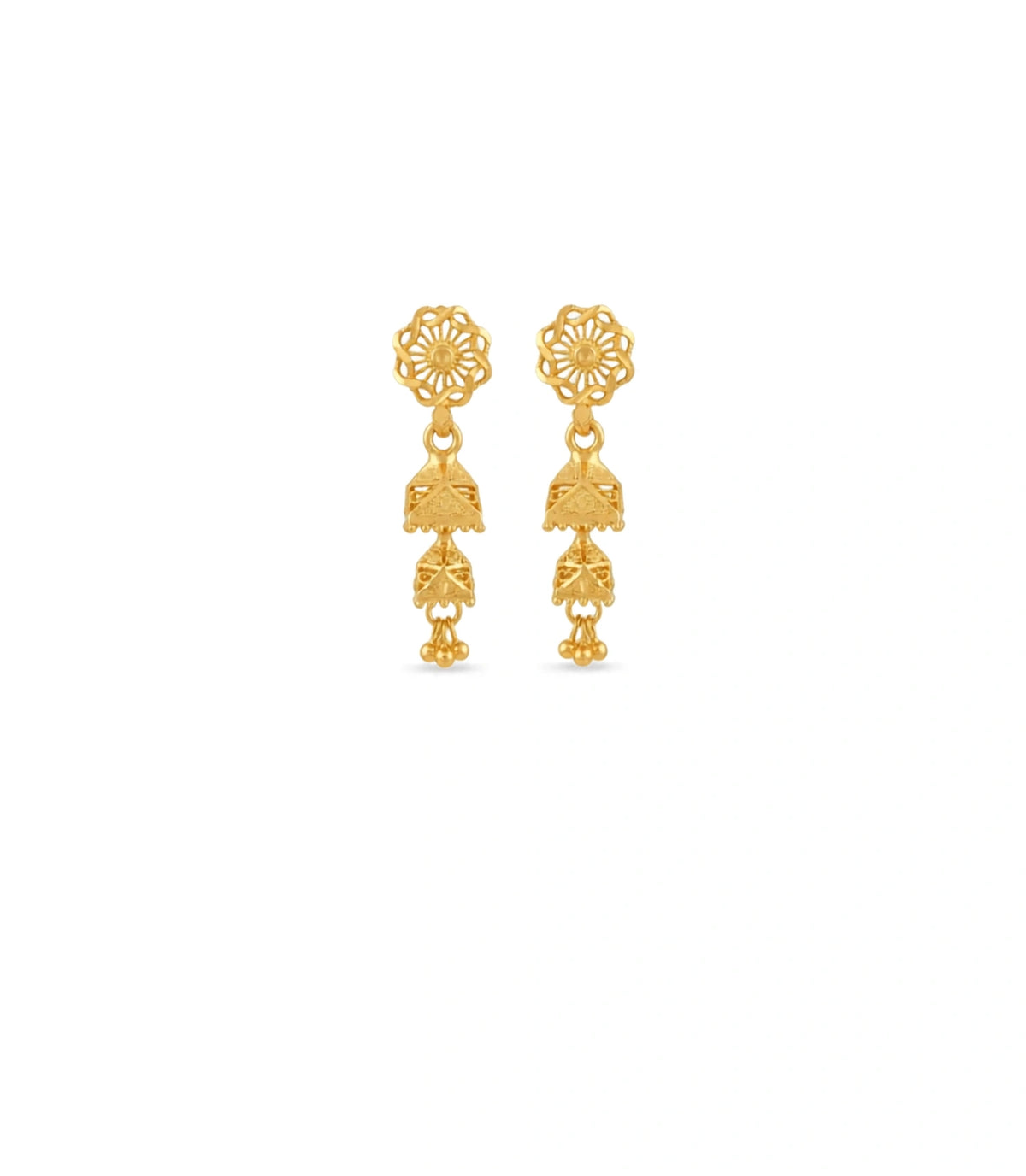 Gold Plated Pure Jhumka Earrings