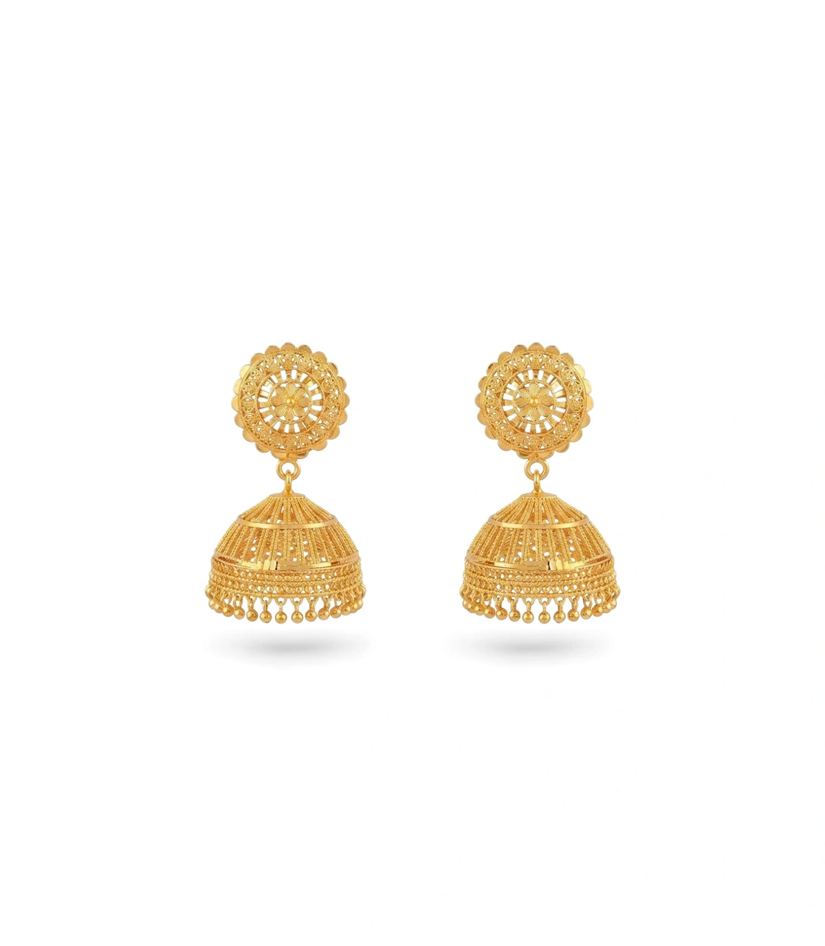 Gold Plated Soft Traditional Jhumka Earrings