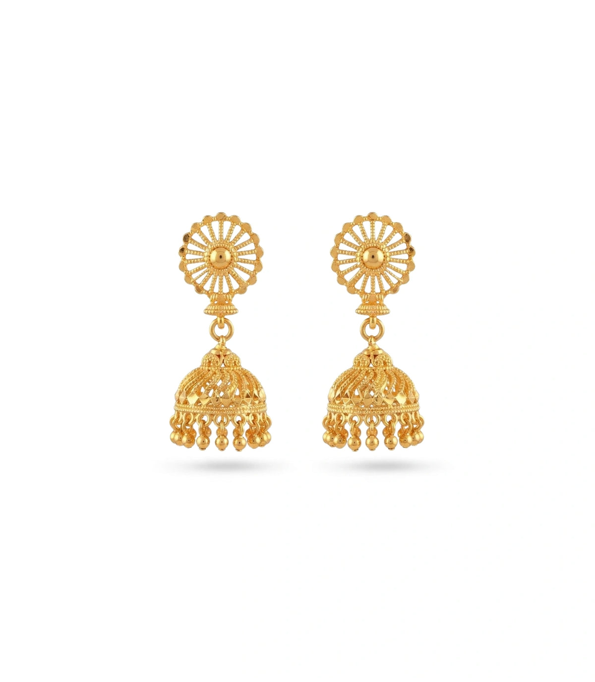 Gold Plated Ethnic Festive Jhumka Earrings