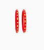 Gold Plated Red Leaf Pola Bangle Set
