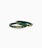 Gold Plated Shiny Green Pola Bangle Set
