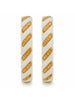 Gold Plated White Wide Sakha Bangle Set