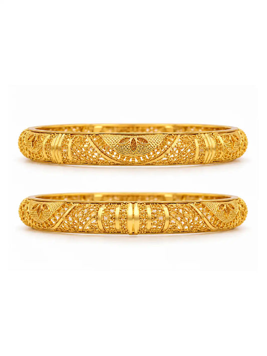 Gold Plated Festive Bangle Set