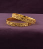 Gold Plated Floral Grace Bangle Set