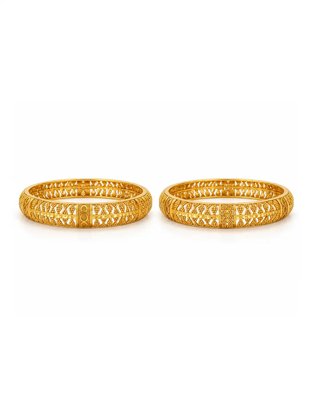 Gold Plated Divine Bangle Set