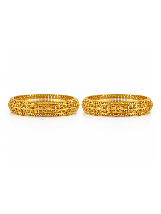 Gold Plated Eternal Bangle Set