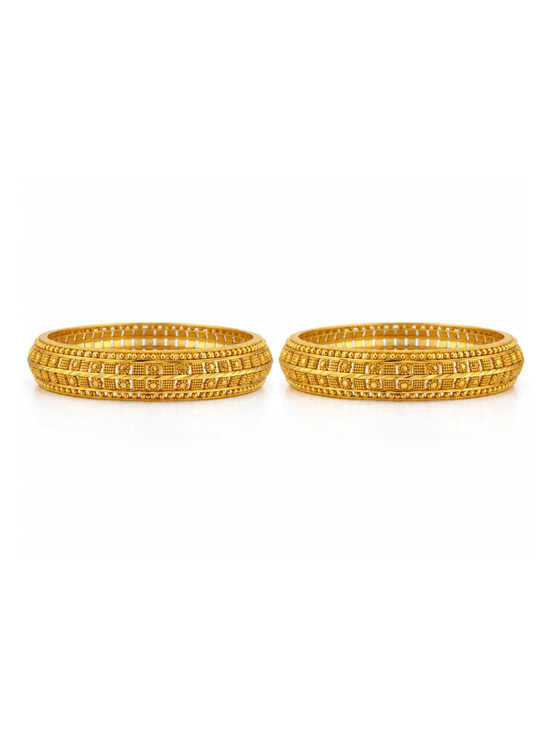 Gold Plated Eternal Bangle Set