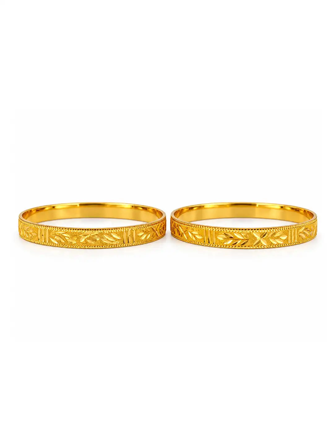 Gold Plated Unique Designer Bangle Set