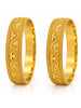 Gold Plated Premium Circular Bangle Set