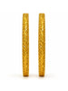 Gold Plated Grass Patterened Bangle Set