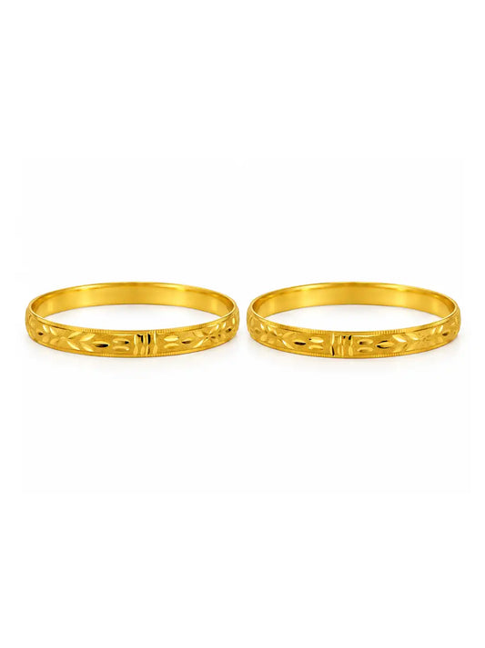 Gold Plated Radiant Bangle Set