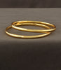 Gold Plated Designer Sleek Bangle Set