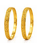 Gold Plated Fresh Bloom Bangle Set