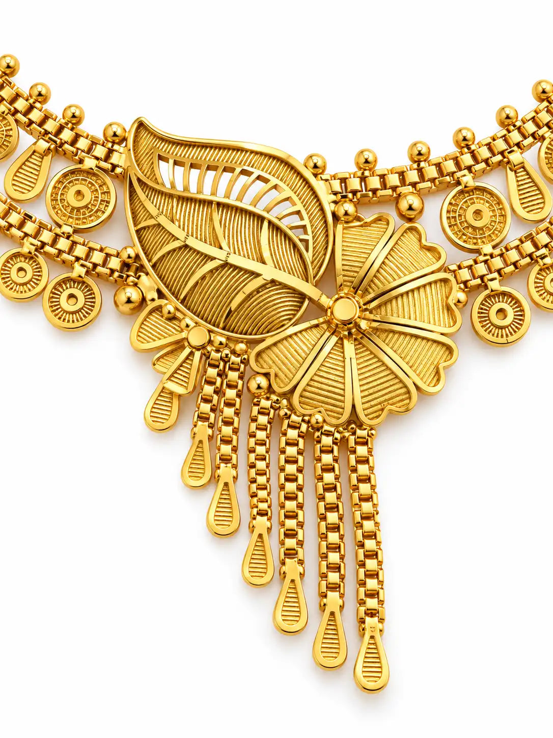 Gold Plated Wedding Elegant Necklace Set