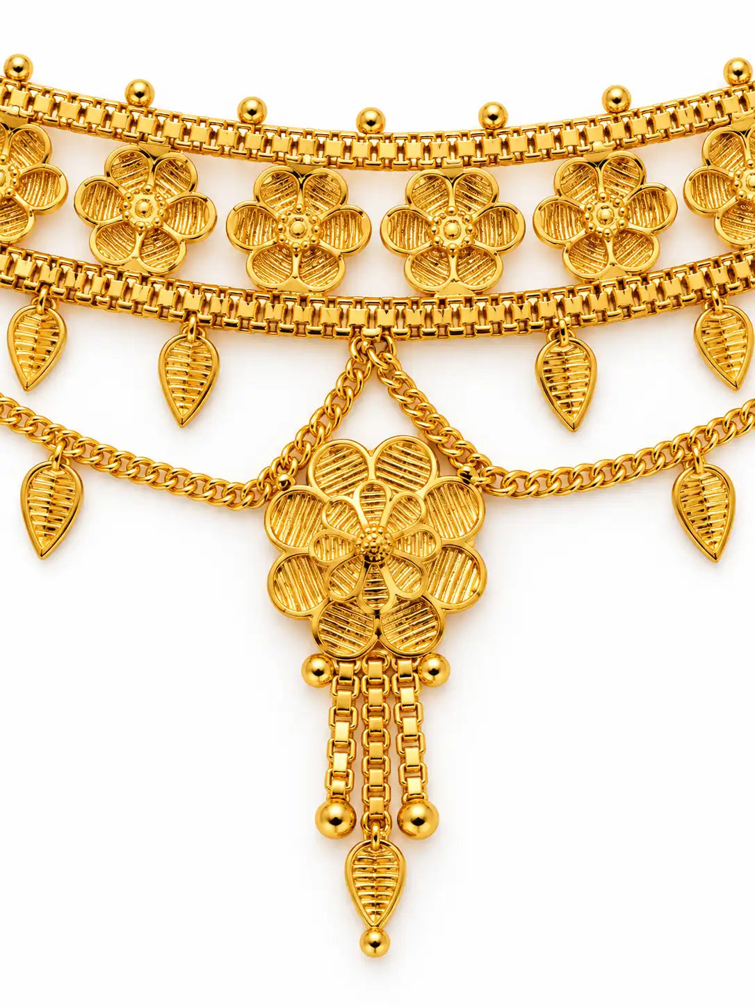 Gold Plated Royal Floral Choker