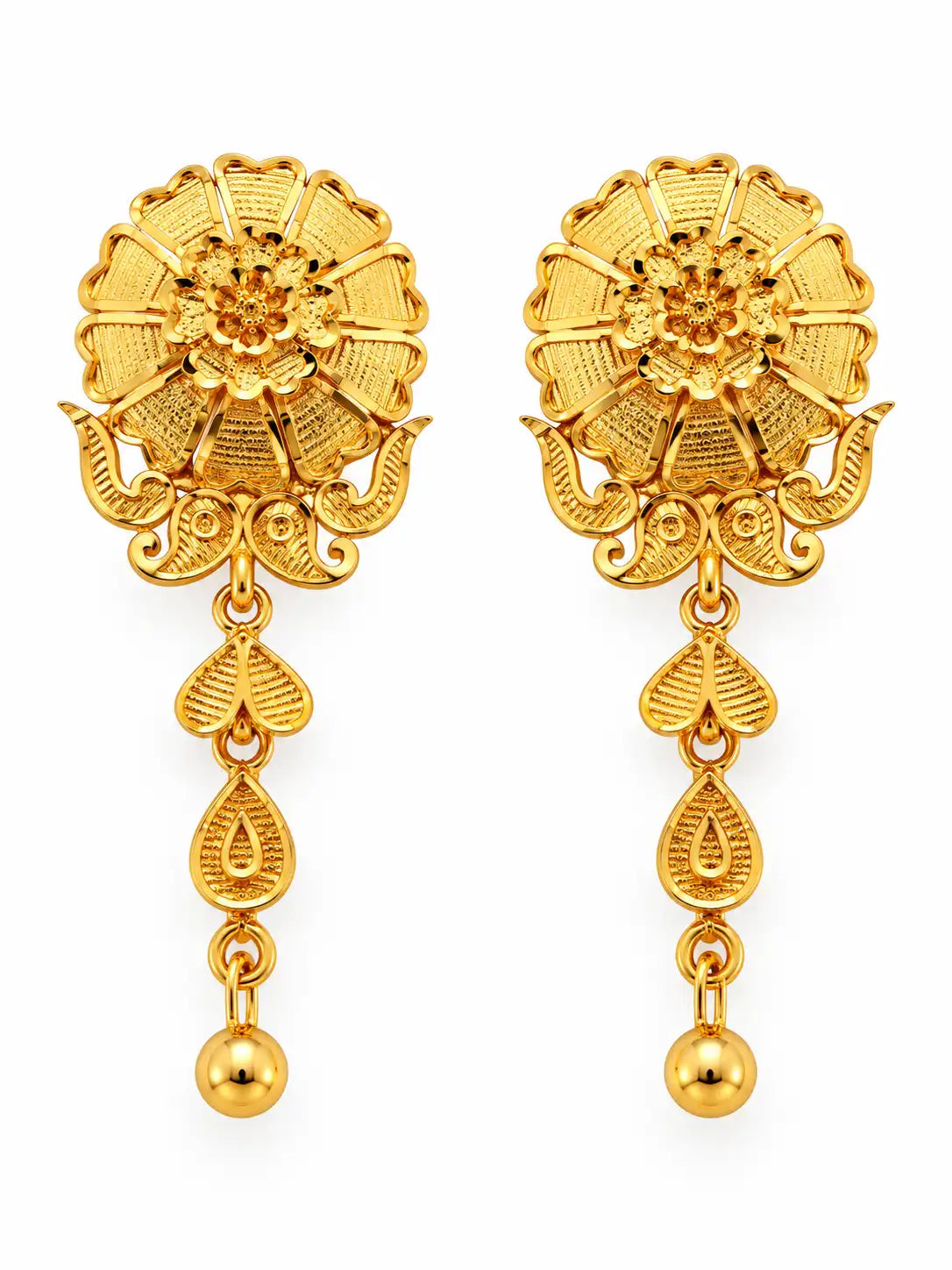 Gold Plated Festive Floral Vine Choker Set