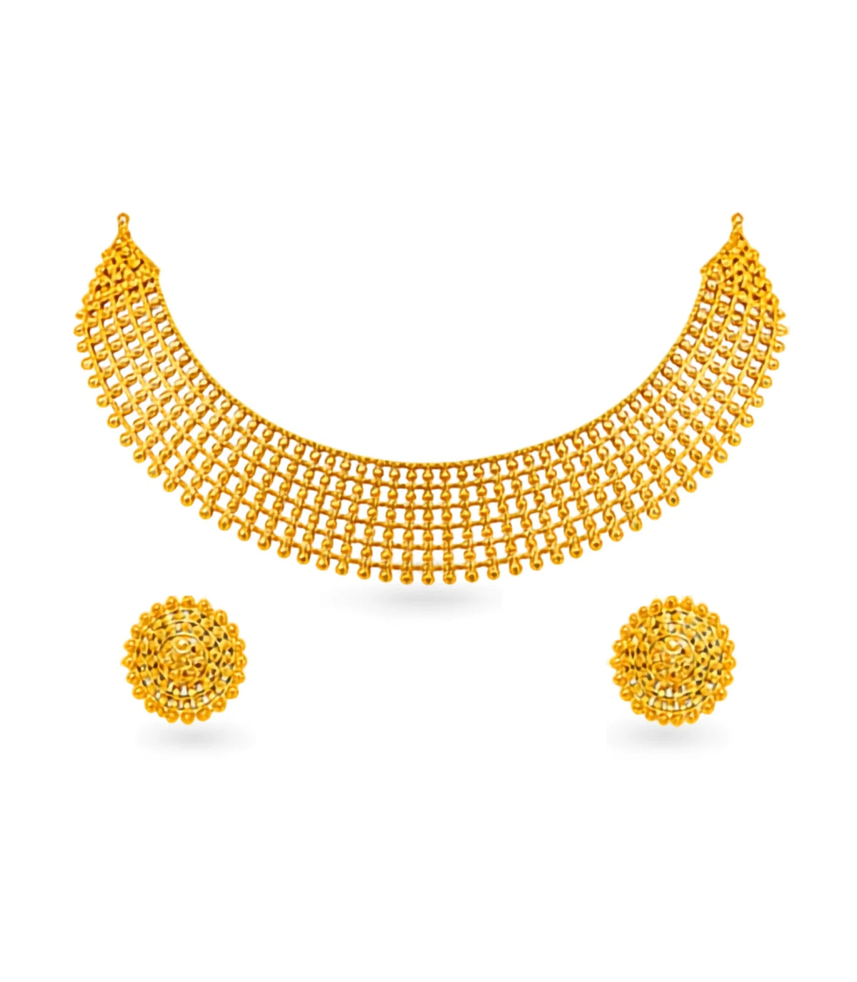 Gold Plated Statement Necklace Set