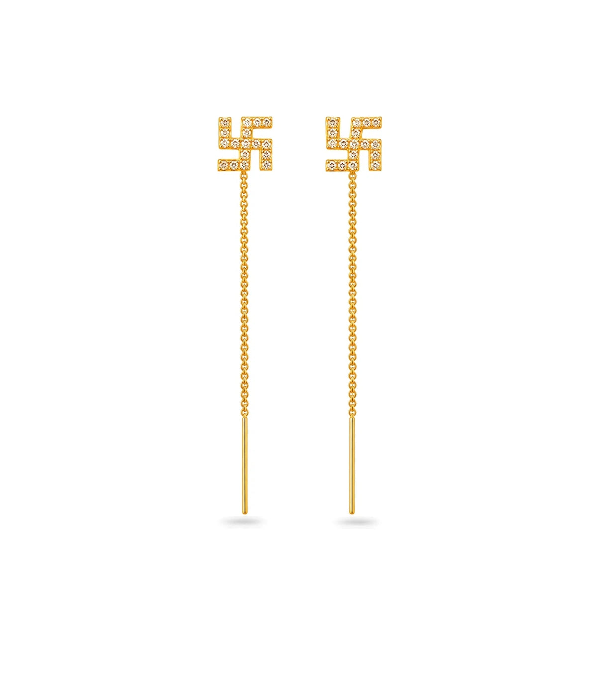 Gold Plated Delicate Sui Dhaga Earrings