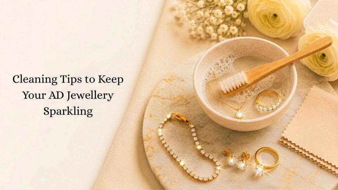 Cleaning tips to keep american diamond jewellery at home