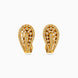 Gold Plated Teardrop Paisley Hoop Earrings