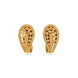 Gold Plated Teardrop Paisley Hoop Earrings
