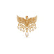 Gold Plated Majestic Pearl Eagle AD Brooch