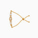 Gold Plated Pearl Brilliance AD Bolo Bracelet