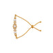 Gold Plated Pearl Brilliance AD Bolo Bracelet